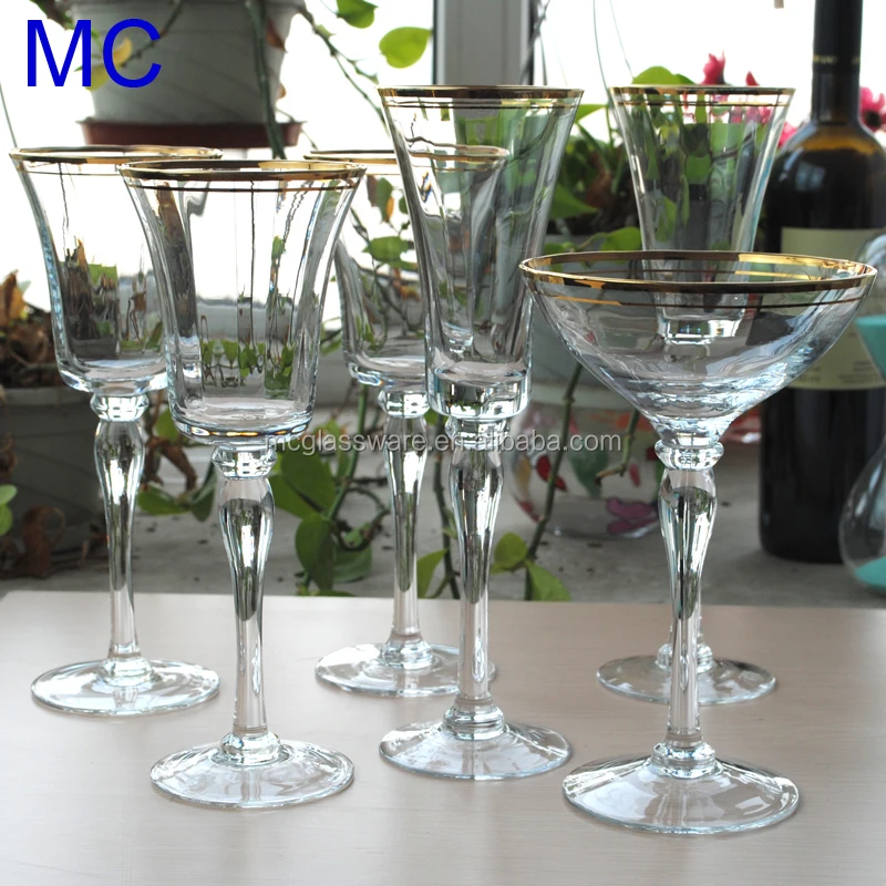 Wholesale Cheap Wedding Decorated Glassware Set/wine Glass Buy Glassware Set/wine Glass