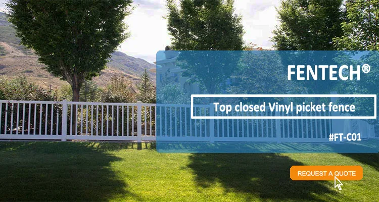 Safety strong high quality Vinyl pvc fence for terraces
