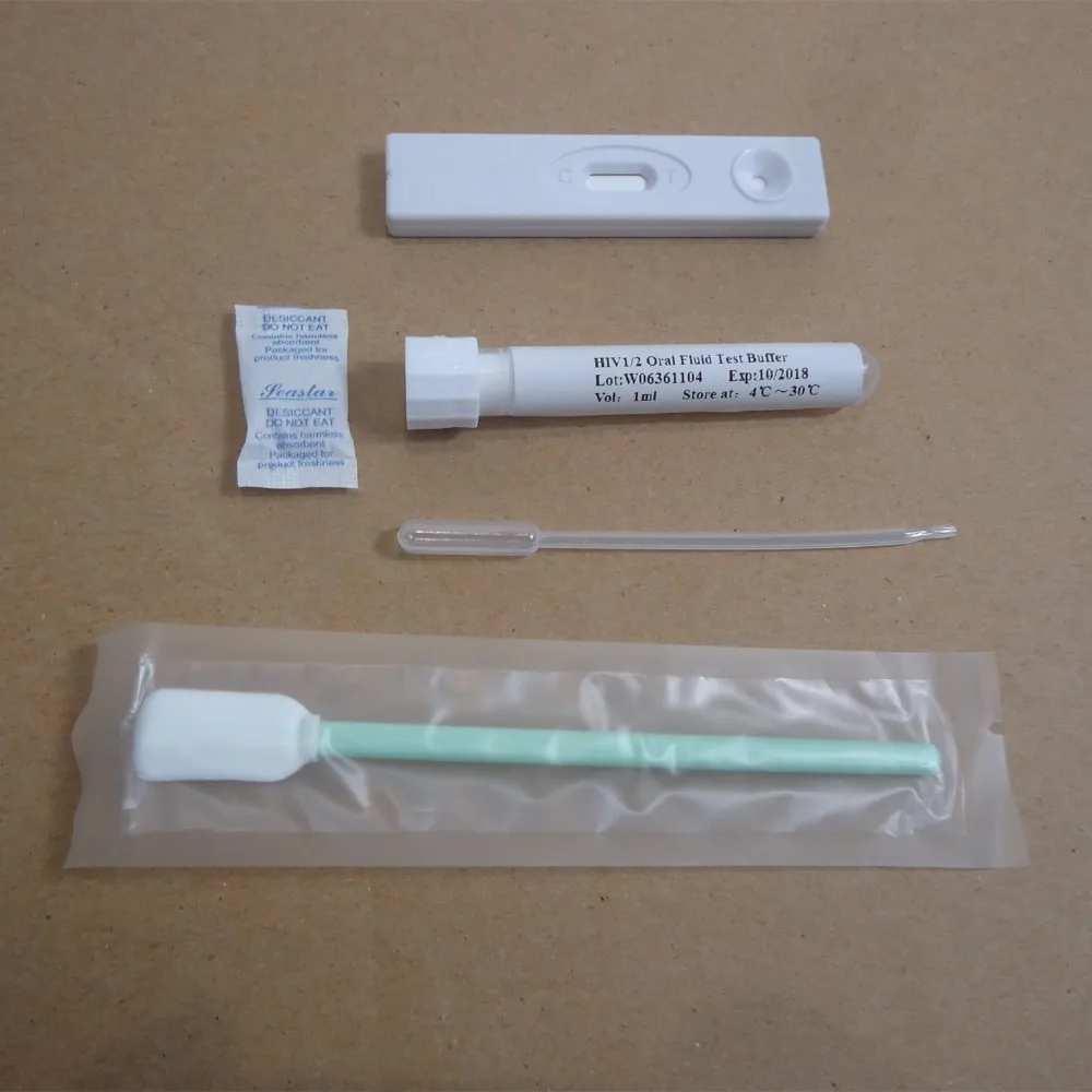Hiv 1+2 Saliva Rapid Test Card Saliva Hiv Test Kits Buy Saliva Hiv Test Kits,Hiv Saliva Rapid
