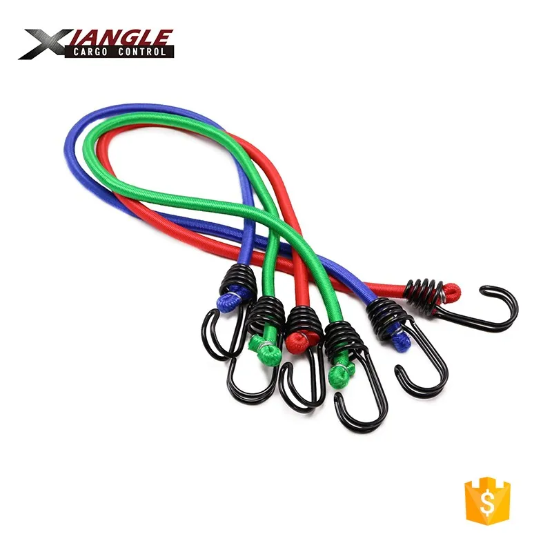 6mm Bungee Shock Cord Loop Hook Ties With Metal Hook Buy Bungee Cord