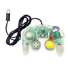 Transparent colorful wired controller for NGC Joystick Gamepad