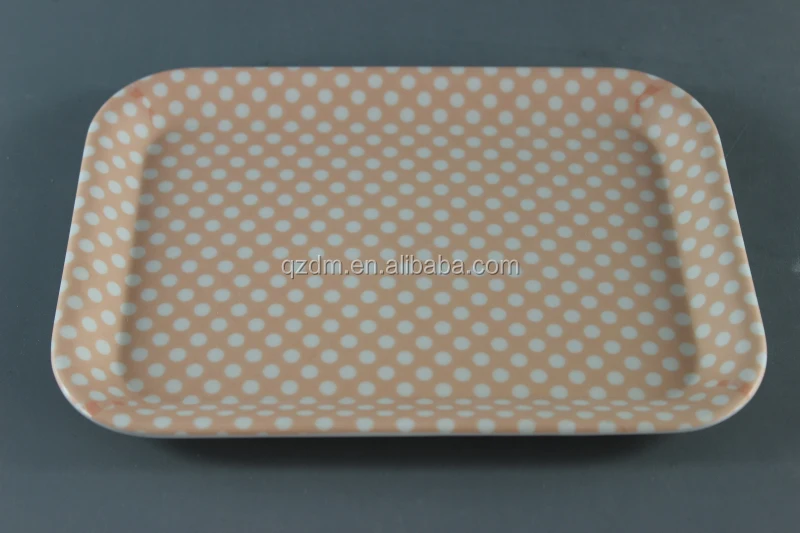 8.5" Melamine Small tary , Mealmine Rectangle tray For Kids