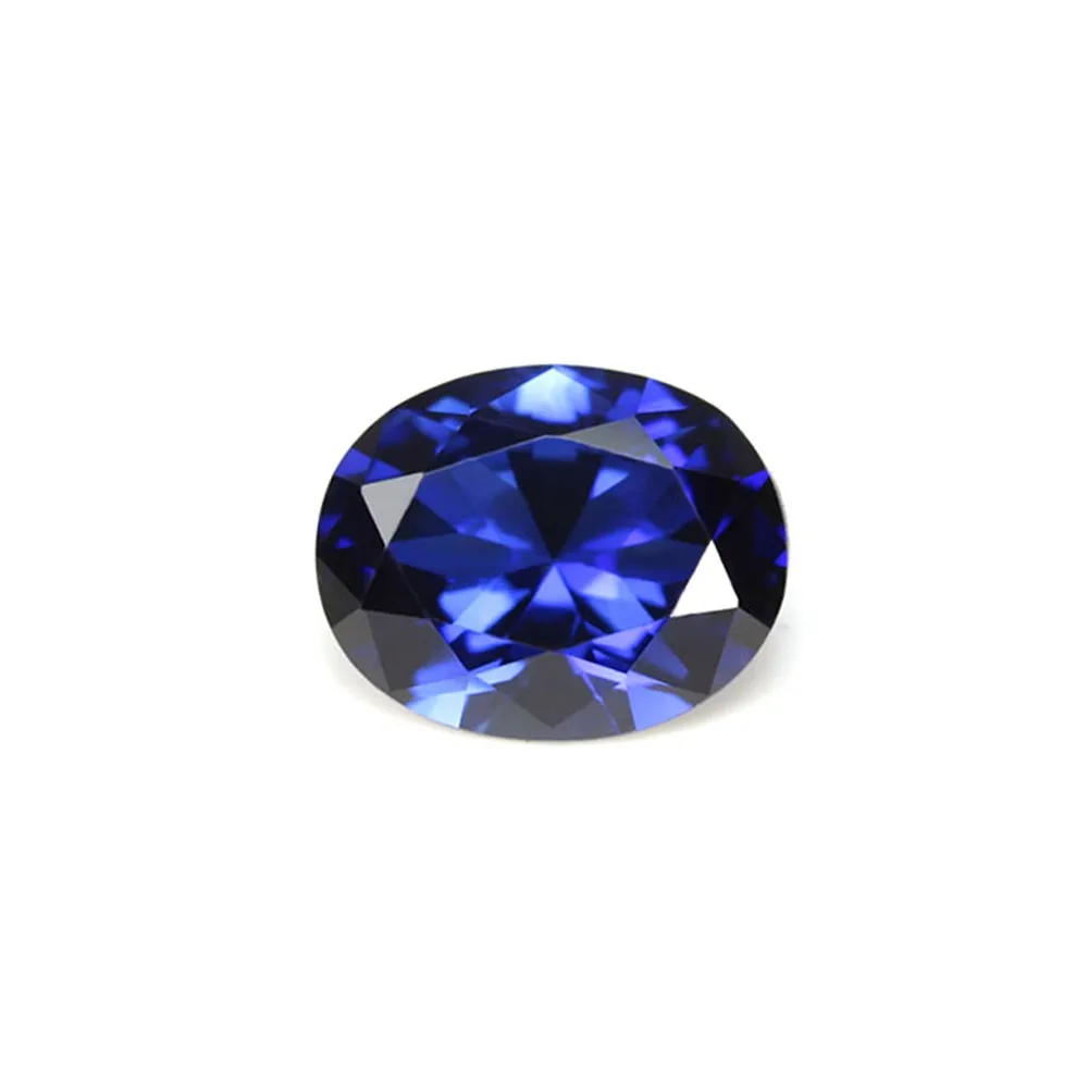 椭圆形的蓝色刚玉