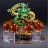 HOT Anime DragonBall Z 3.5CM/4.5cm Crystal Balls & MEGA WCF figure fairy dragon with holder Collections Toy Gift