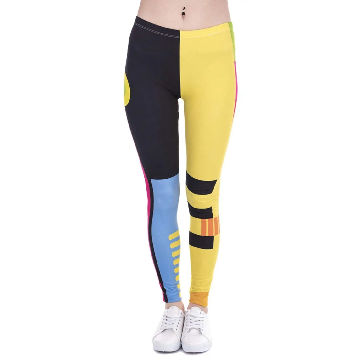 KEBINAI Athletic-leggings Kebinai Leggings Purple Printing Fitness Legging Slim High Waist Trouser Women Pants