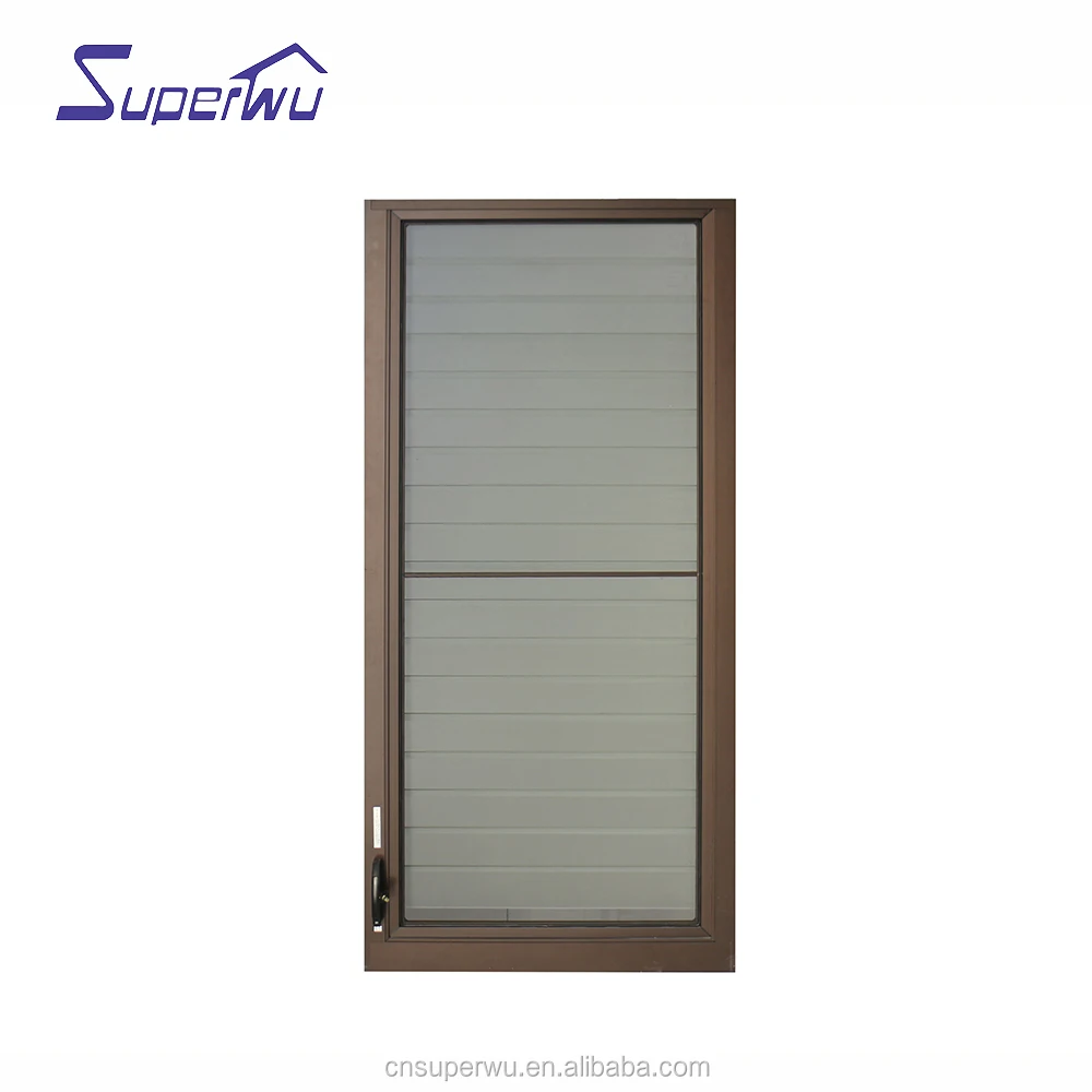 Aluminum frame tempered glass louvers window louver window jalousie window glass louver double glazed
