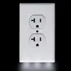 American LED panel light with illuminated panel, automatic identification light double hole 2 port socket with LED light