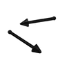 NR01051 spike plastic nose rings