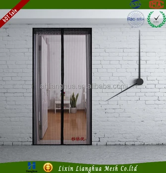 Polyester Mosquito Net Diy Mesh Magnetic Soft Door Buy Wire Mesh Door Cabinet Mesh Door Mosquito Screen Printing Mesh For Door With Magnets Product