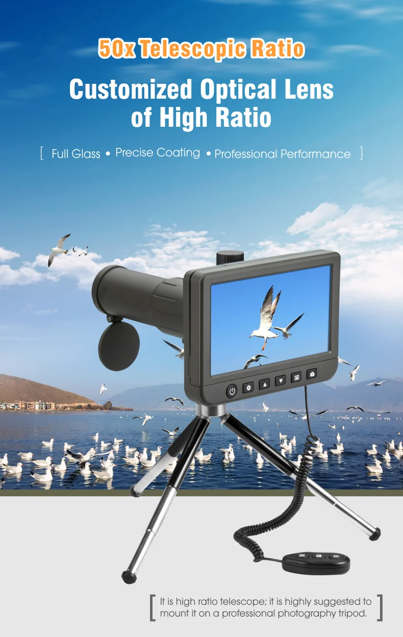 5.0inch Lcd Digital Telescope & Spotting Scope Buy Telescope With