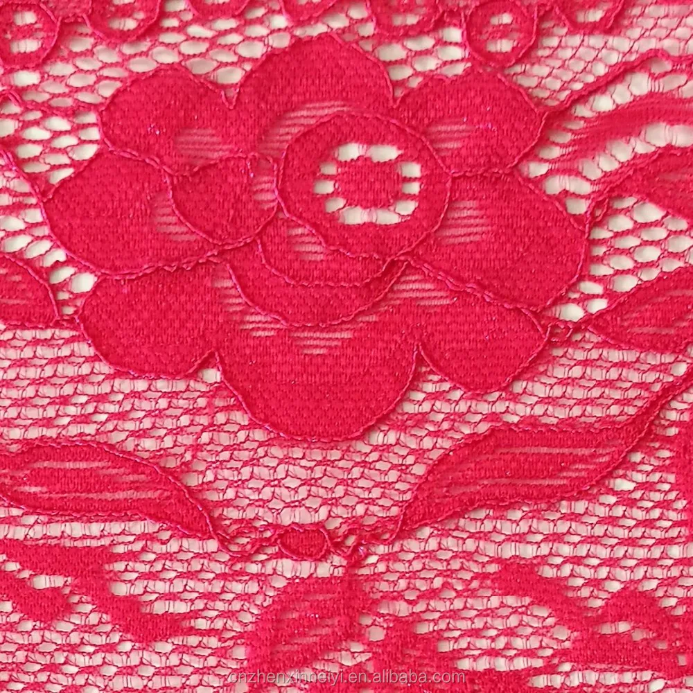 red lace fabric by the yard