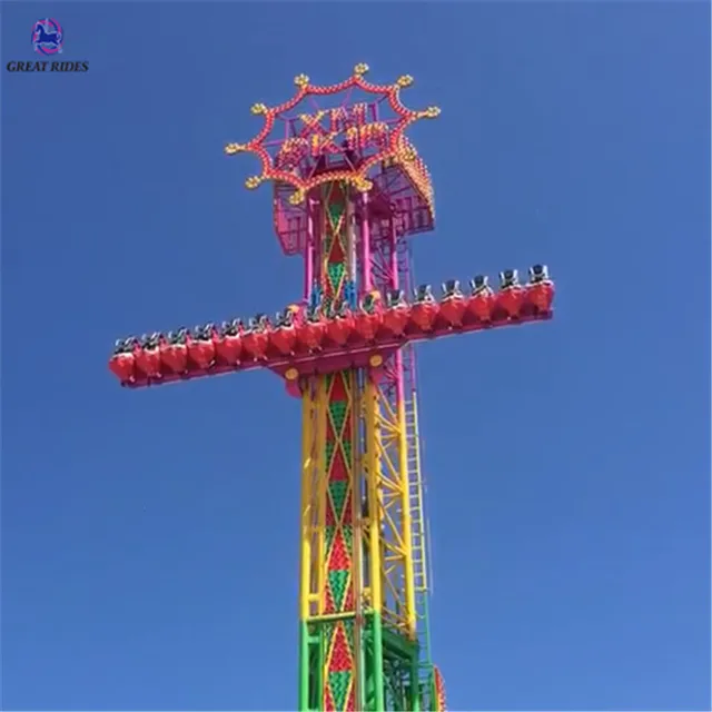 direct supplier amusement park games machine sky drop drop tower