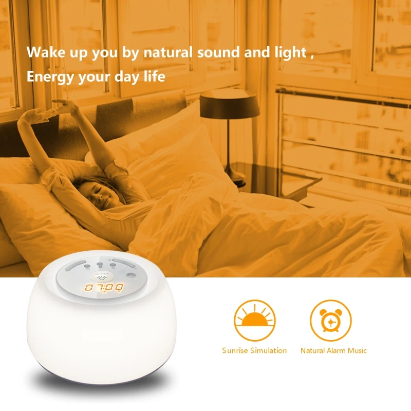 Sleep Aid Sunrise Wake Up Light Alarm Clock - Buy Sleep Aid Dimmer