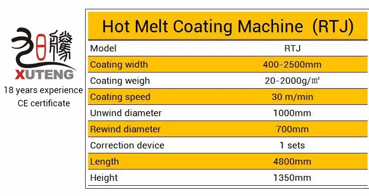 zinc oxide tape hot melt coating machine