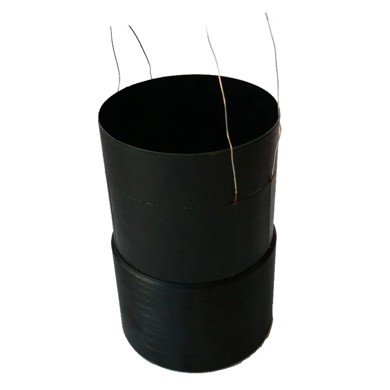 62.9mm Black Aluminum Bobbin Copper Wire Car Voice Coil Dual 4 Ohm