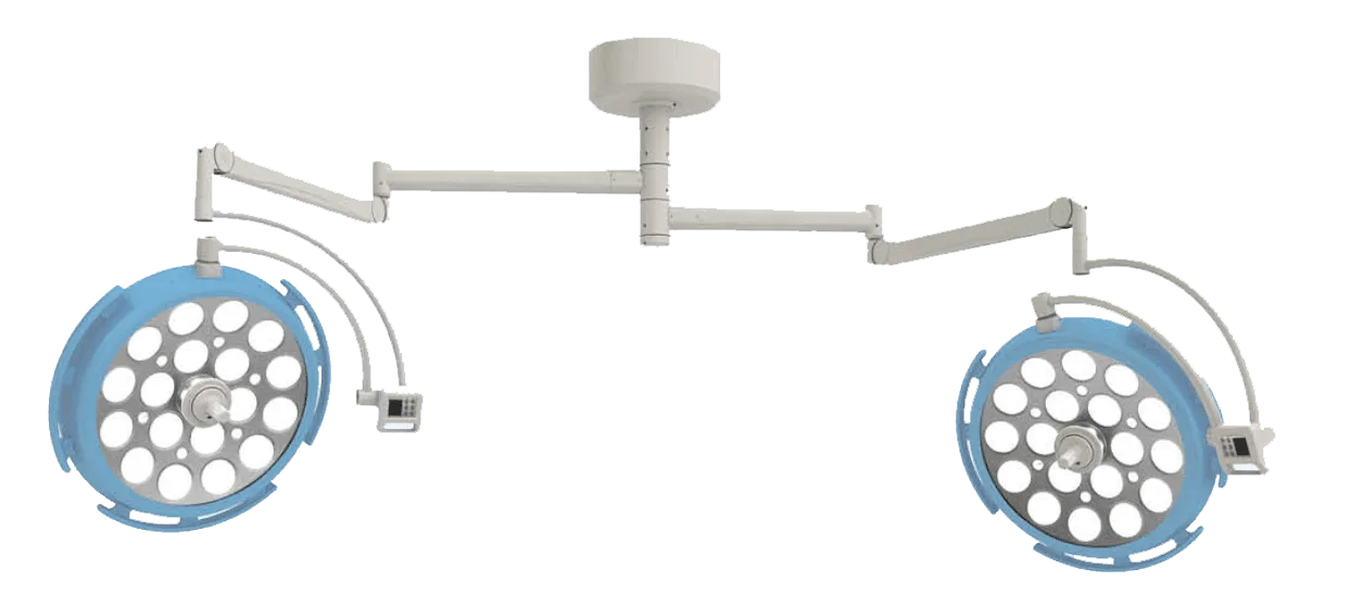 Medical two arms LED surgery operation theater room OT lamp lighting