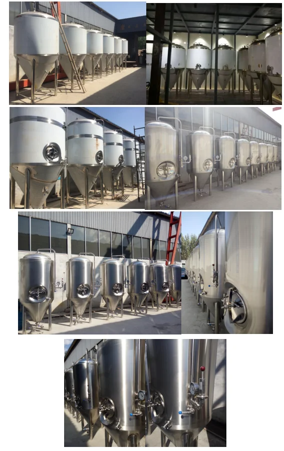 Beer fermentation tank jacketed conical fermenter beer brewing equipment for pub/restaurant/beer bar