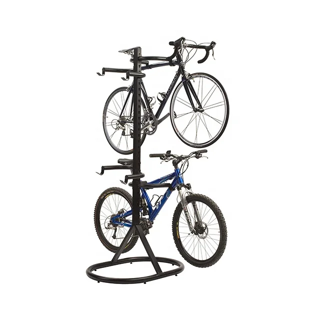 4 Bike Retail Shop Garage Bicycle Storage Organizer Metal Floor Display
