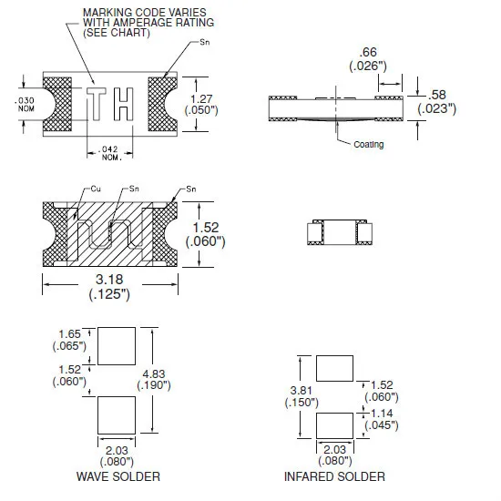 Littelfuse 0468002.nrhf 1206 Smd Fuse 2a 63v Slow Blow Surface Mount ...