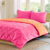 Luxuary and Soft Solid /bicolour 100% Polyester Micro Fiber Filling Quilt/Duvet/Comforter