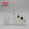 XM 10ml 15ml 30ml 50ml 60ml 100ml 120ml for e liquid bottle Eye Drop use squeeze colorful tip PE steel needle siamese bottles