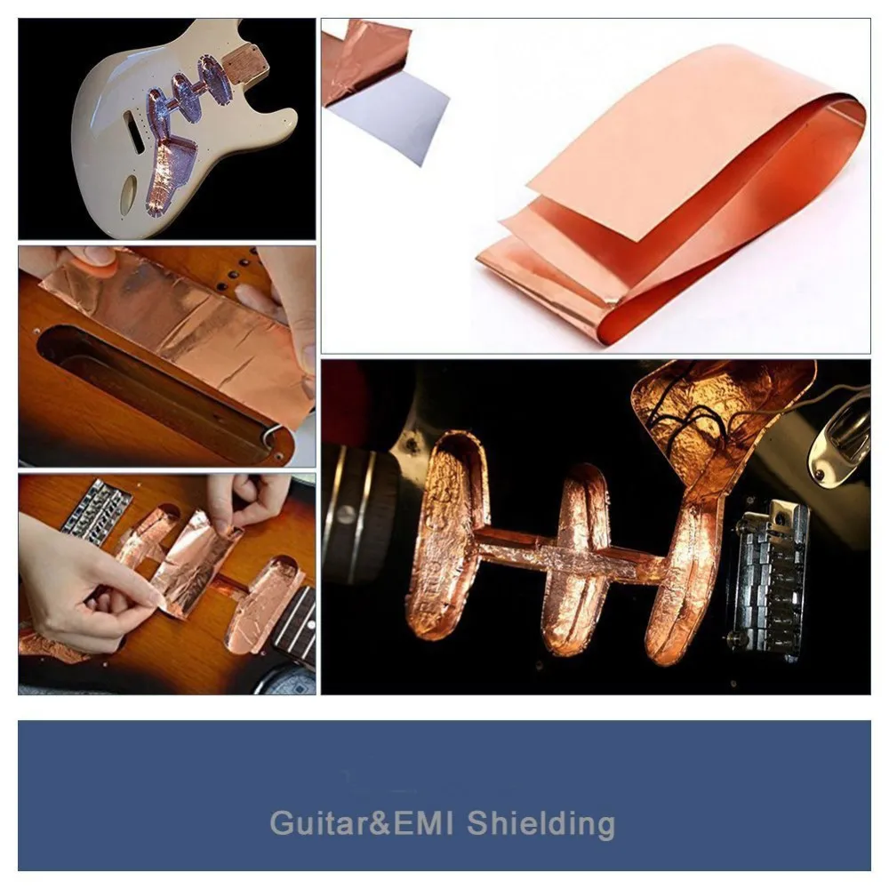 Single Side Copper Foil Tape Non Conductive Adhesive With Heat