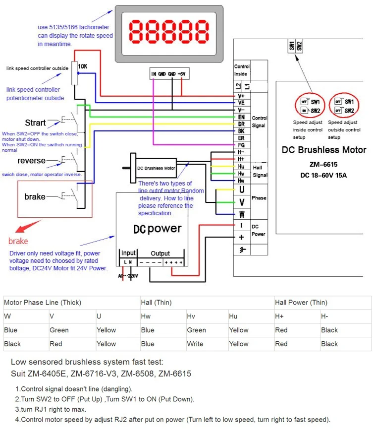 Brushless dc motor controller схема подключения