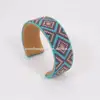 Source factory wholesale navajo beaded cuff bracelet, everyday jewelry, seed bead beaded hippie bangle