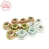 DIN 6923 mild steel class 4.8 yellow flange nut