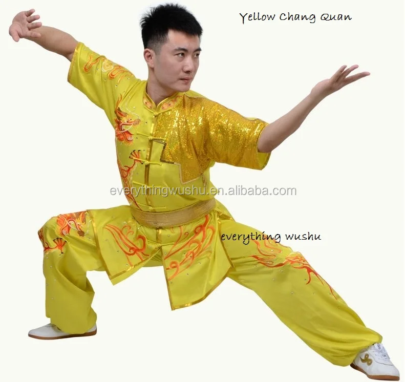 Professional Embroidery Wushu Kungfu Competition Uniform Performance ...