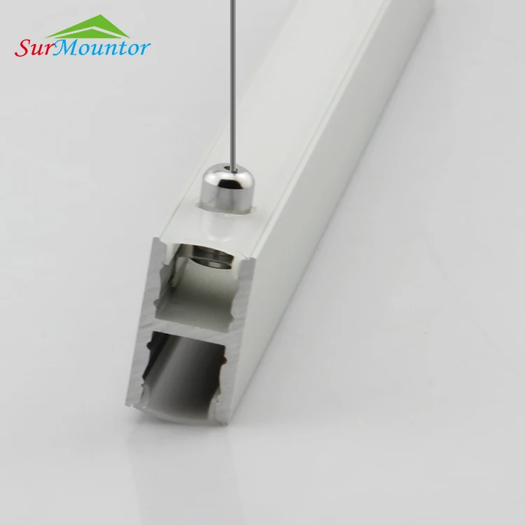 Aluminum Led Channel Trimless Led Profile For Led Light Bar suspending  up and down lighting