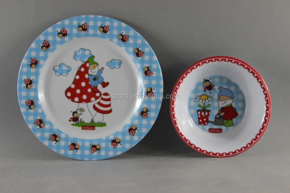 2016 Food Safe Melamine Dinner Set For Kids