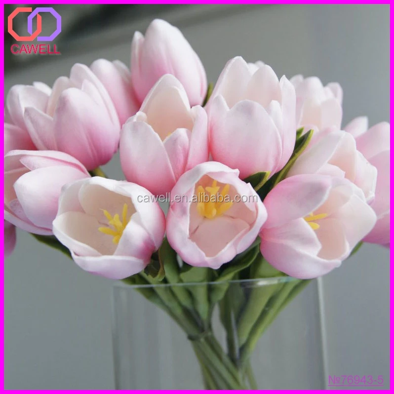 Wedding Decorative Handmade Pu Tulip Artificial Flower Making - Buy ...