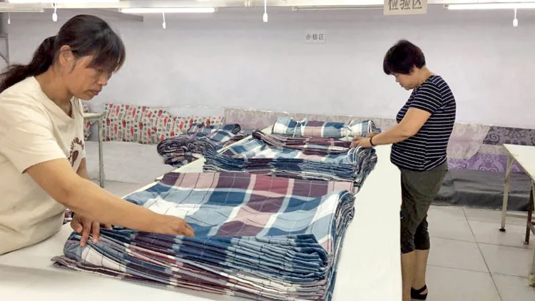 100% cotton melange duvet cover set bedding set jersey bed sheet