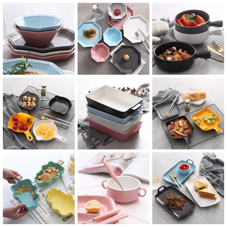 Hot Selling Ceramic Cookware Baking Dish Baking Pan