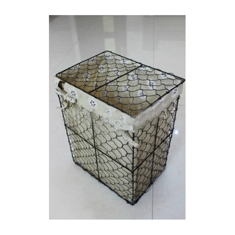 wire laundry basket with wheels and handle