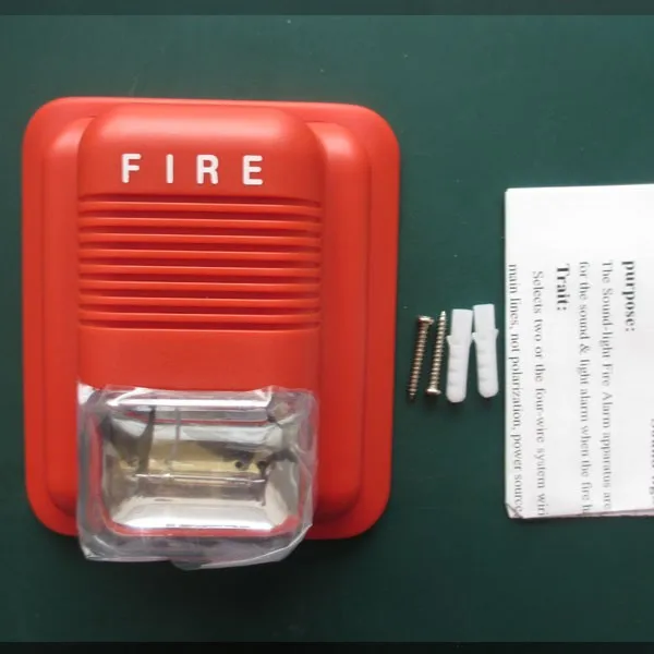 DC24V 115dB Fire Alarm Bell with Strobe Light