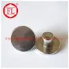 Stainless steel flat head semi-tubular rivets