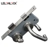 High Security Fire rate Stainless steel 304 U sharp door handle lock set on rose