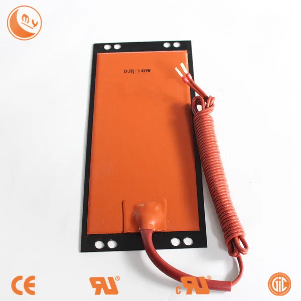 Car Battery Heating Use Silicone Rubber Heating Plate Electric