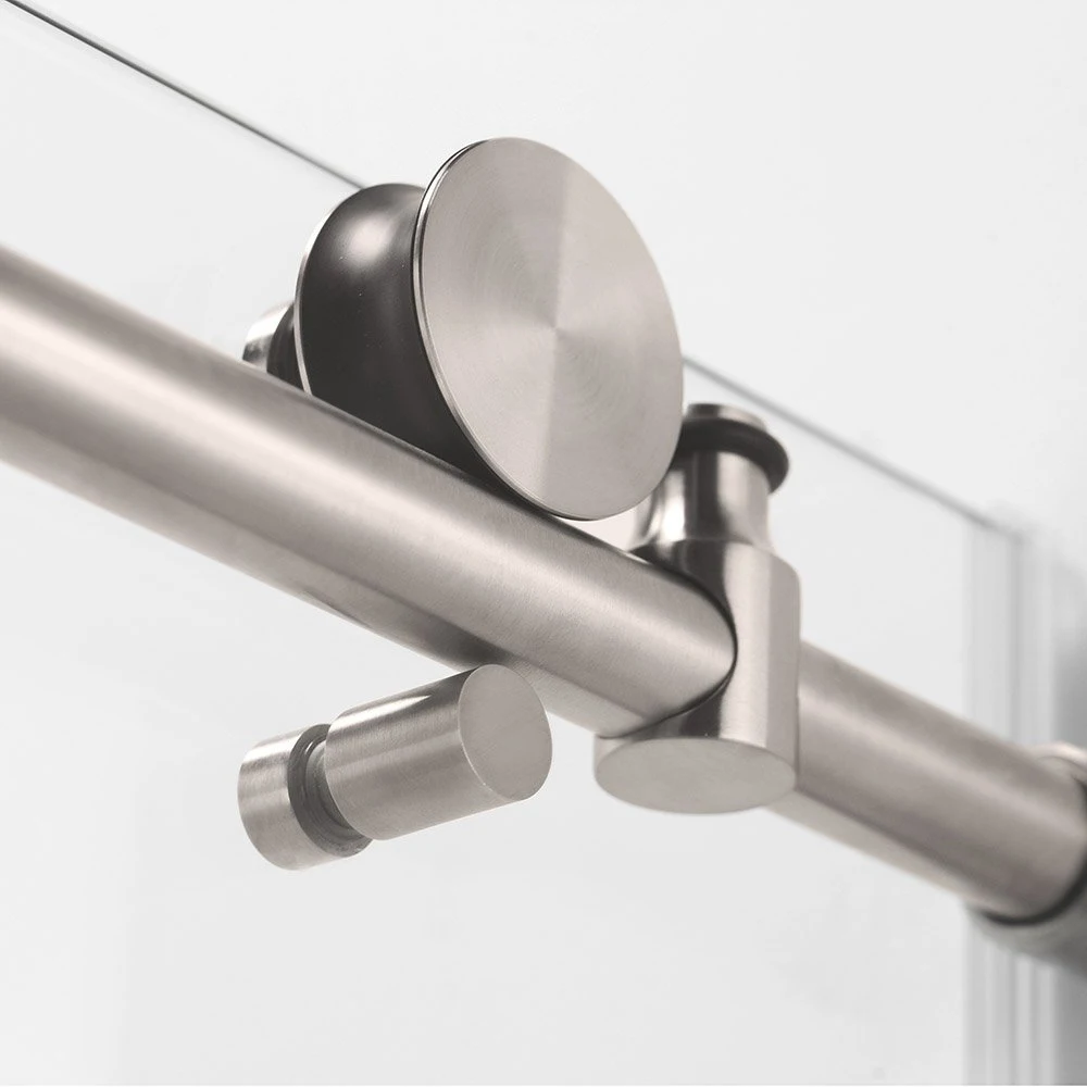 Kinmade Stainless Steel Frameless Glass Sliding Shower doors Bathroom Screen