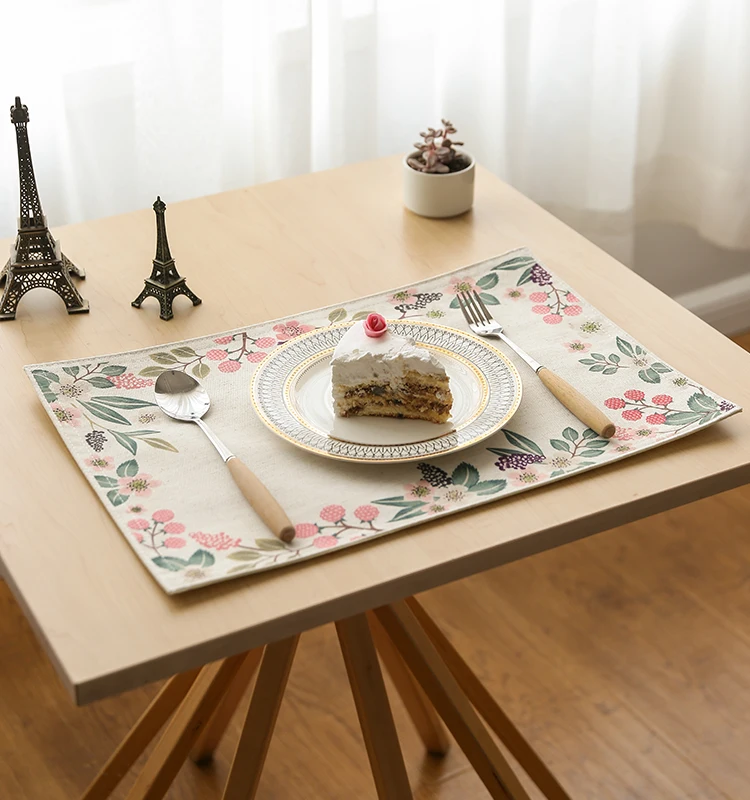 linen placemat