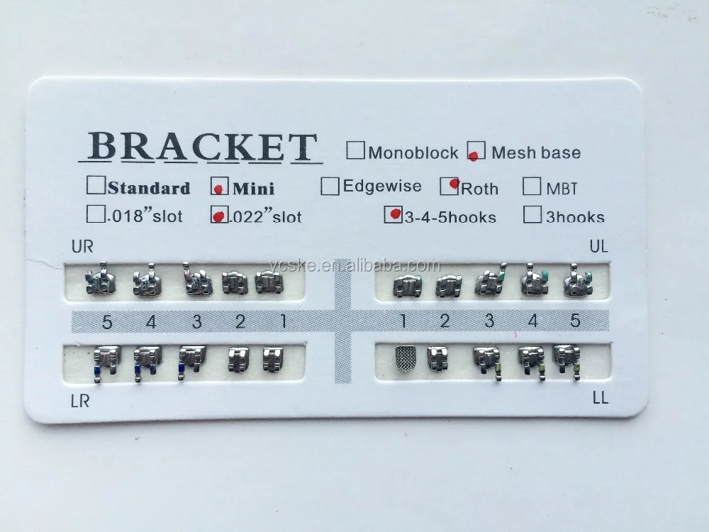 Dental Orthodontics Elastic Ligature Ties / Dental Moudles Mixed Color with CE