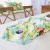 Mexican Style Tropical Plant Printed Thicken Table Runner Table Cover Set For Hotel