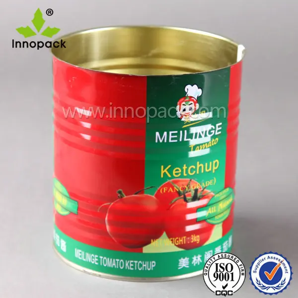 Round Ketchup Container,Food Grade Printed Metal Can Buy Metal Can