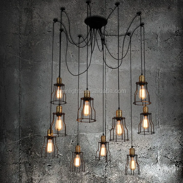 Vintage Light Cage Lamp Shade Led Fixtures Vintage Light Cage Lamp Shade Led Fixtures