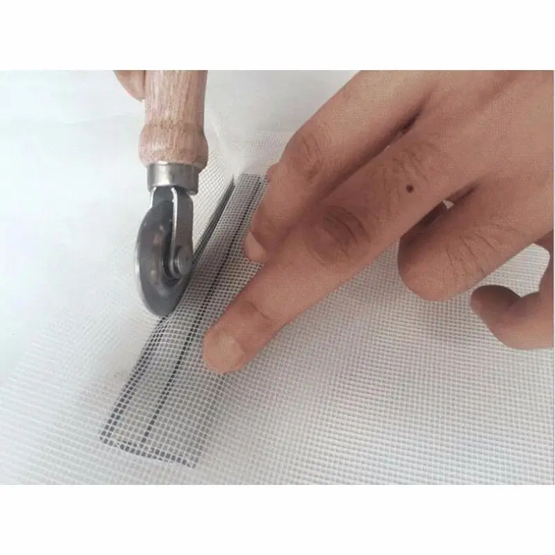 Wooden Handle Window Screen Installation Tool Metal Wheels Door Screen