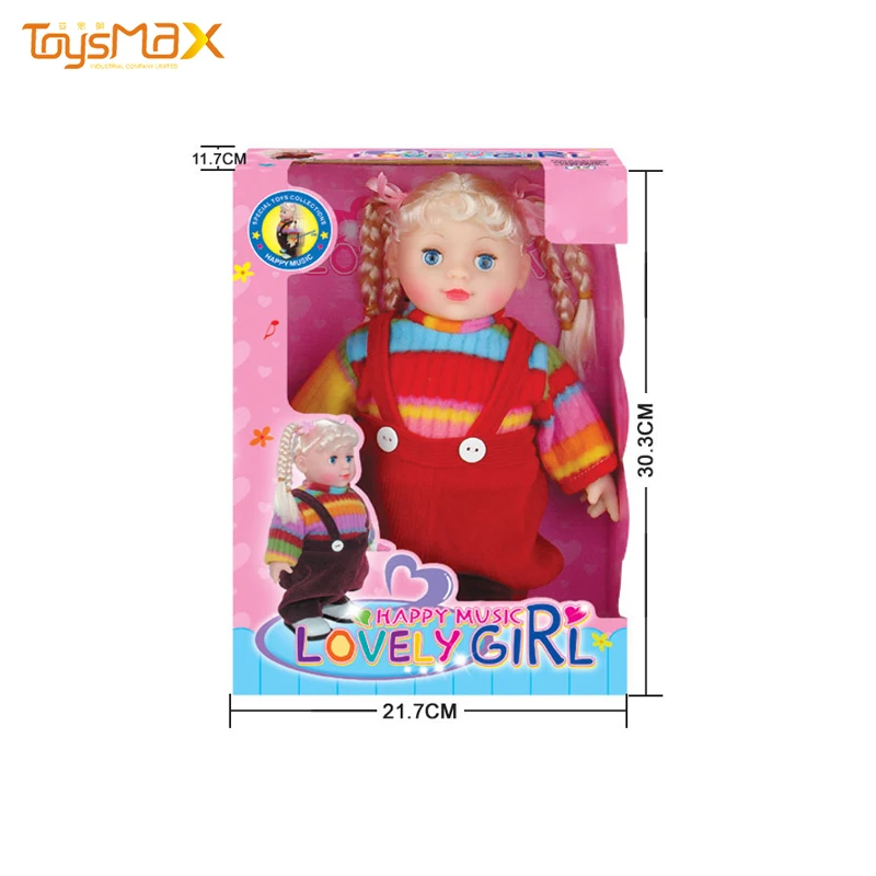 Real Silicon Girl Doll Toy Electric Crawling 12 Inch Electric Singing Walker