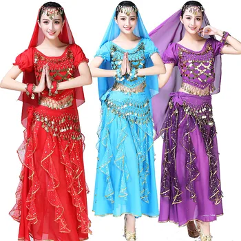 Sequined Performance Wear For Adult Arab Belly Dance Costume Suit ...