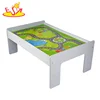 New design children wooden train track table W04C178B